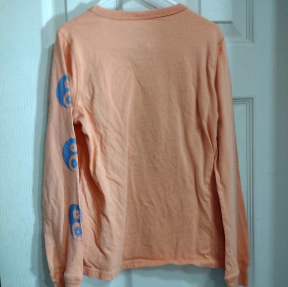 Billabong Girls Pullover Long Sleeve t Shirt Peace Small Orange